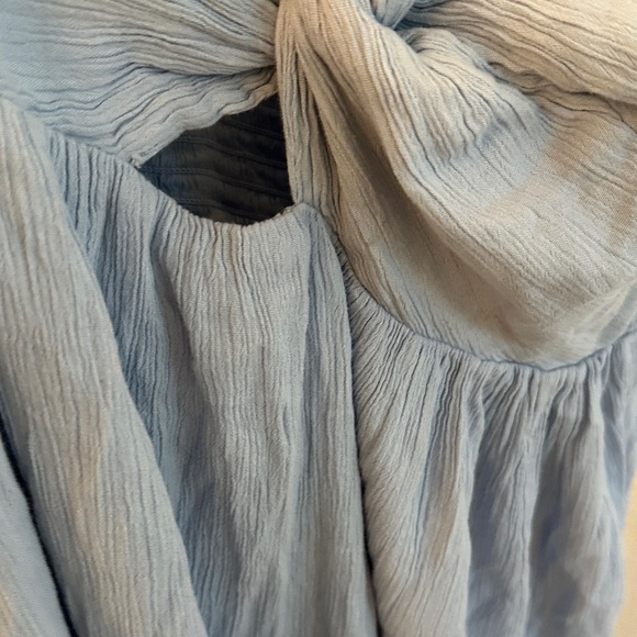 Aerie Soft Blue Maxi Dress with Thin Straps - Picture 5 of 10